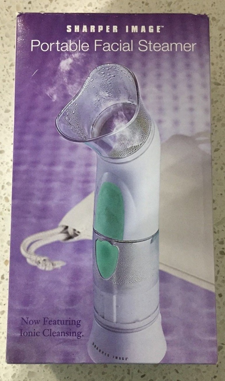 Sharper Image Portable Facial Steamer Ionic Cleansing Warm Mist Opening Pores