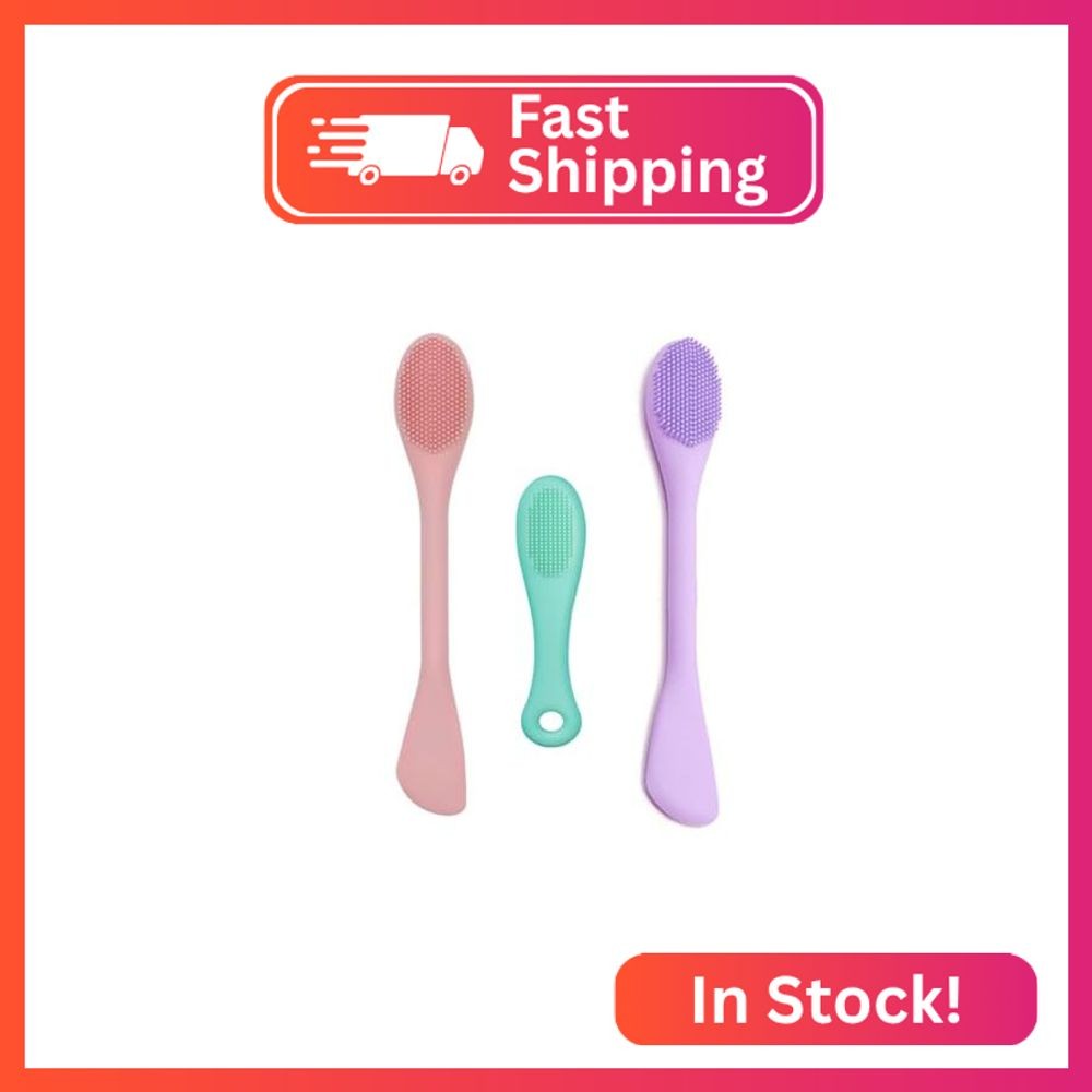 BleshiFashi Premium Silicone Facial Cleansing Brush Combo 3pcs,Mask Applicator a