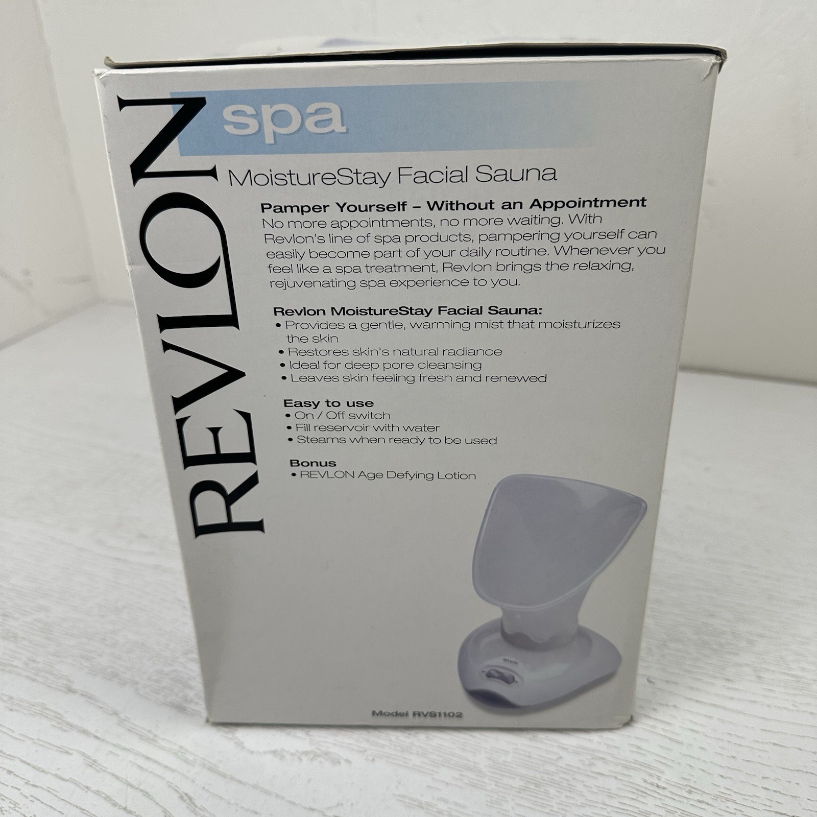 Revlon Moisture Stay Facial Sauna Home Spa Treatment