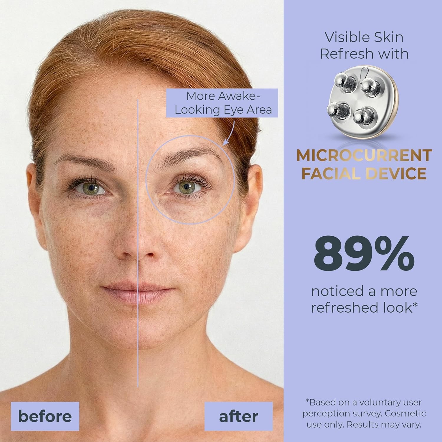 Gold Microcurrent Facial Device Face Eye Neck Massager