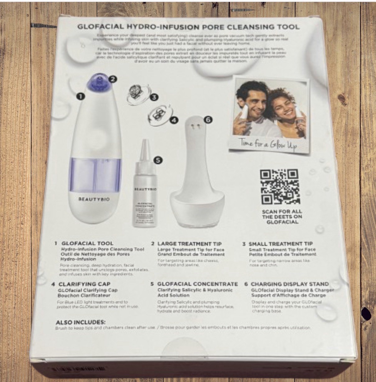 BeautyBio Extract Infuse Clarify Pore GLOFACIAL Cleansing Tool SEALED/Blue Light