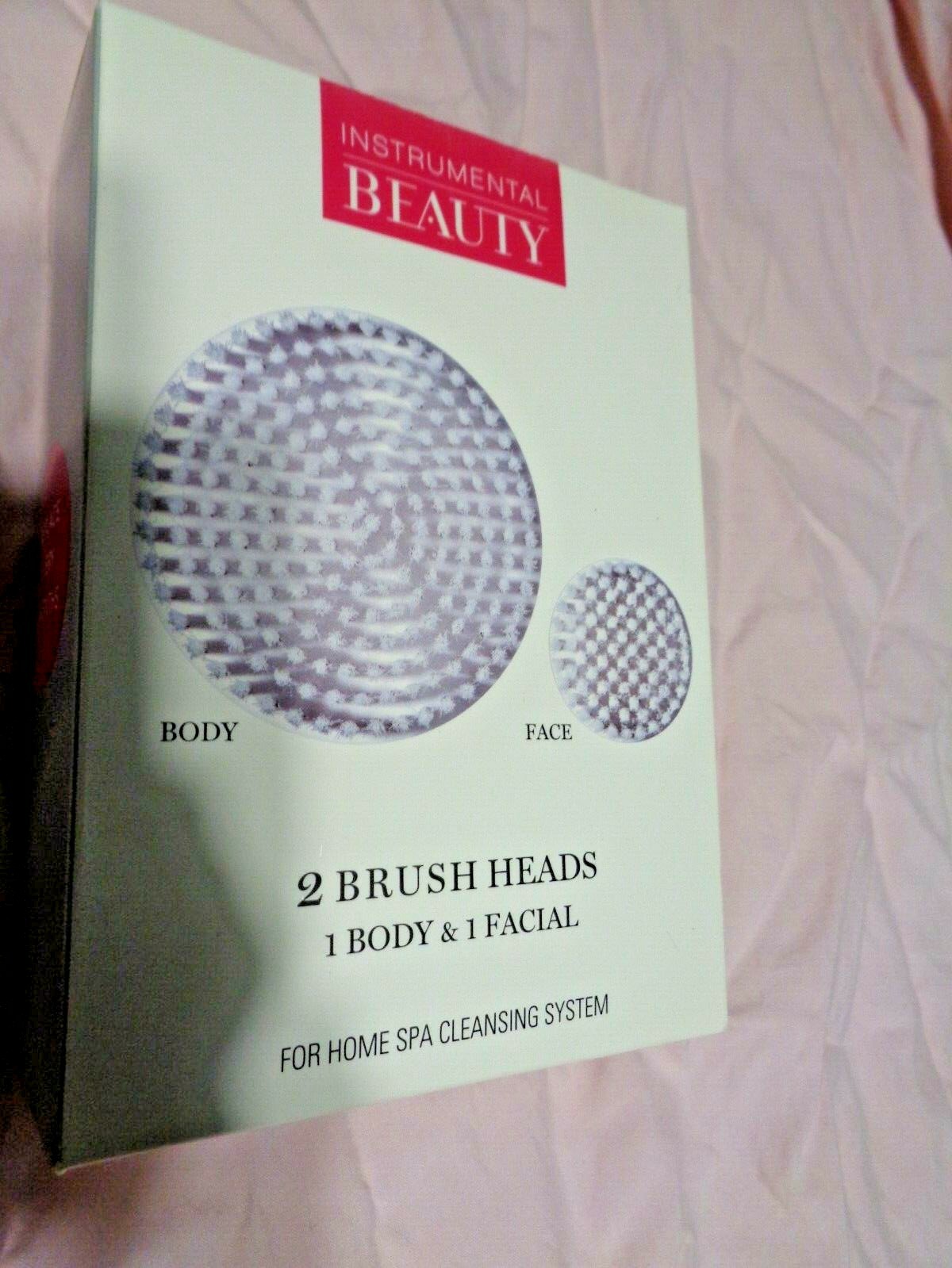 Instrumental Beauty 2 Brush Heads 1 Body 1 Facial for Home SPA Cleansing System