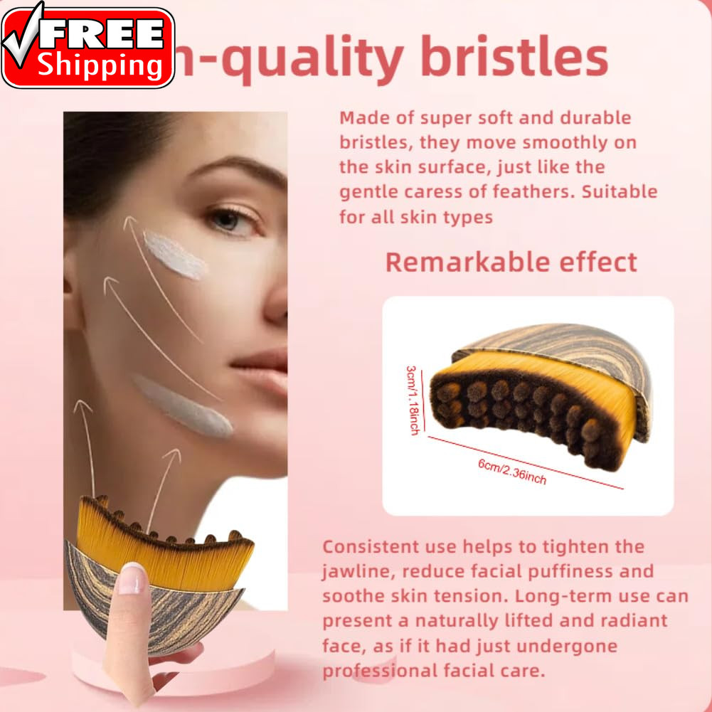 1/2 PCS Lymphatic Contour Face Brush for Sculpting – Anti-Puffiness, Detox & Lif