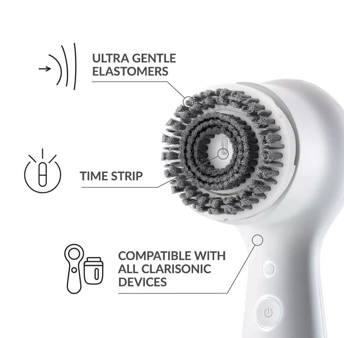 Authentic Clarisonic Charcoal Brush Head Replacement New NIB Genuine Refill
