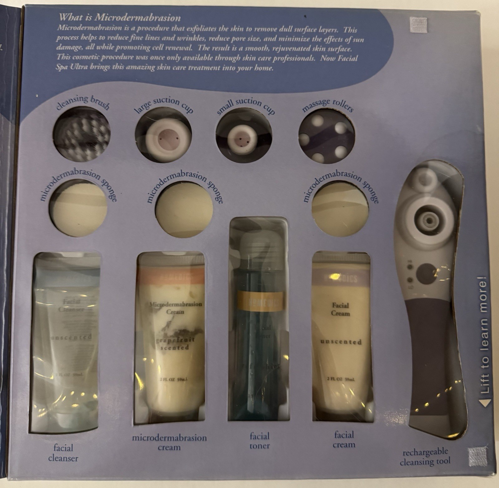 Homedics Body Basics Facial Spa Ultra New In Box, Model FAC-200 FLAW Read