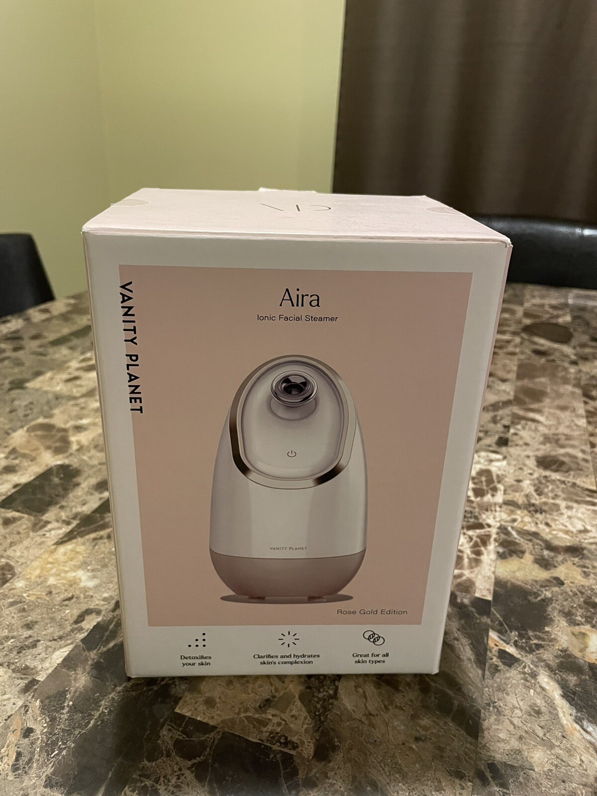NEW Vanity Planet Aira lonic Facial Steamer ROSE GOLD EDITION