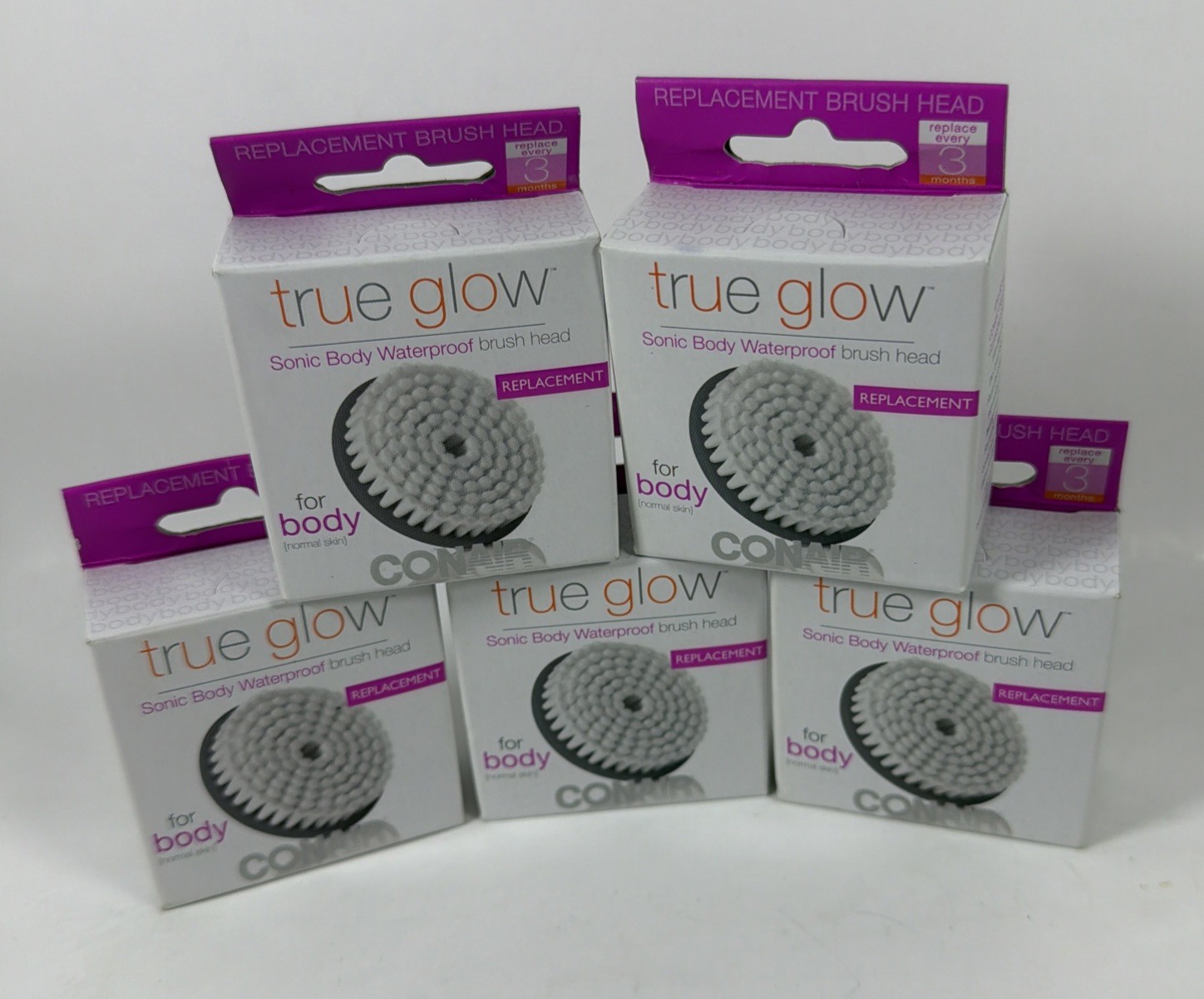 Lot of 5 ConAir Replacement Brush Heads for Body