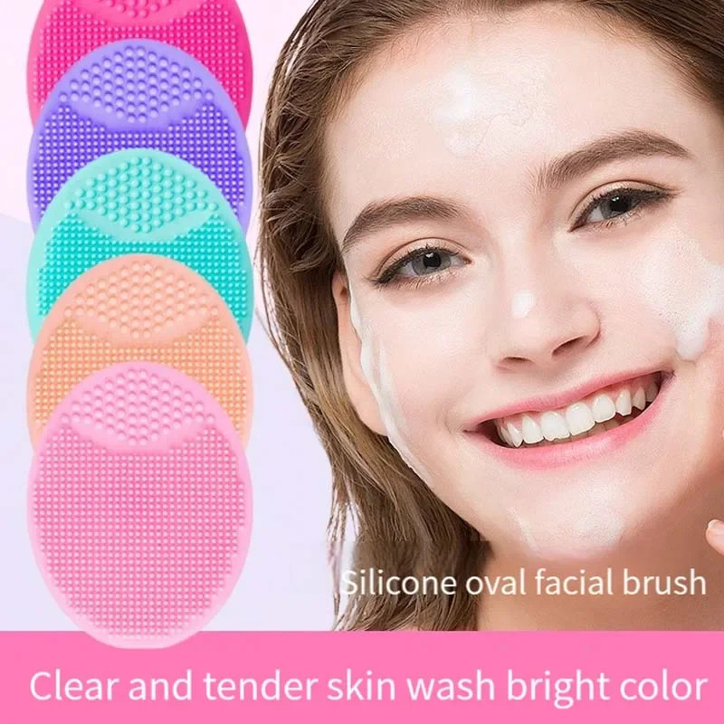 Silicone Face Scrubber Facial Cleansing Brush Face Exfoliator Blackhead Acne Fac