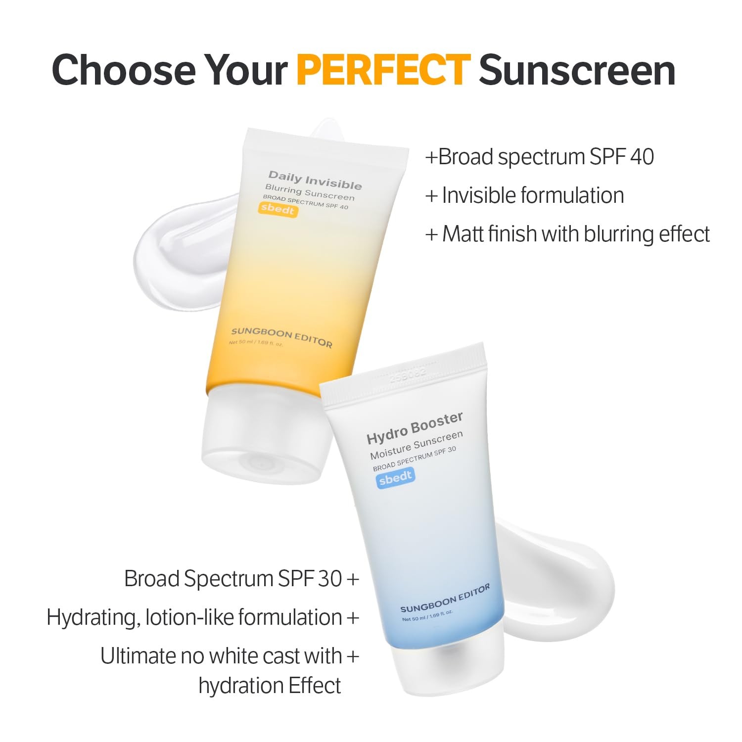 SUNGBOON EDITOR Daily Invisible Blurring Sunscreen 1.69 Fl Oz (Pack of 1)
