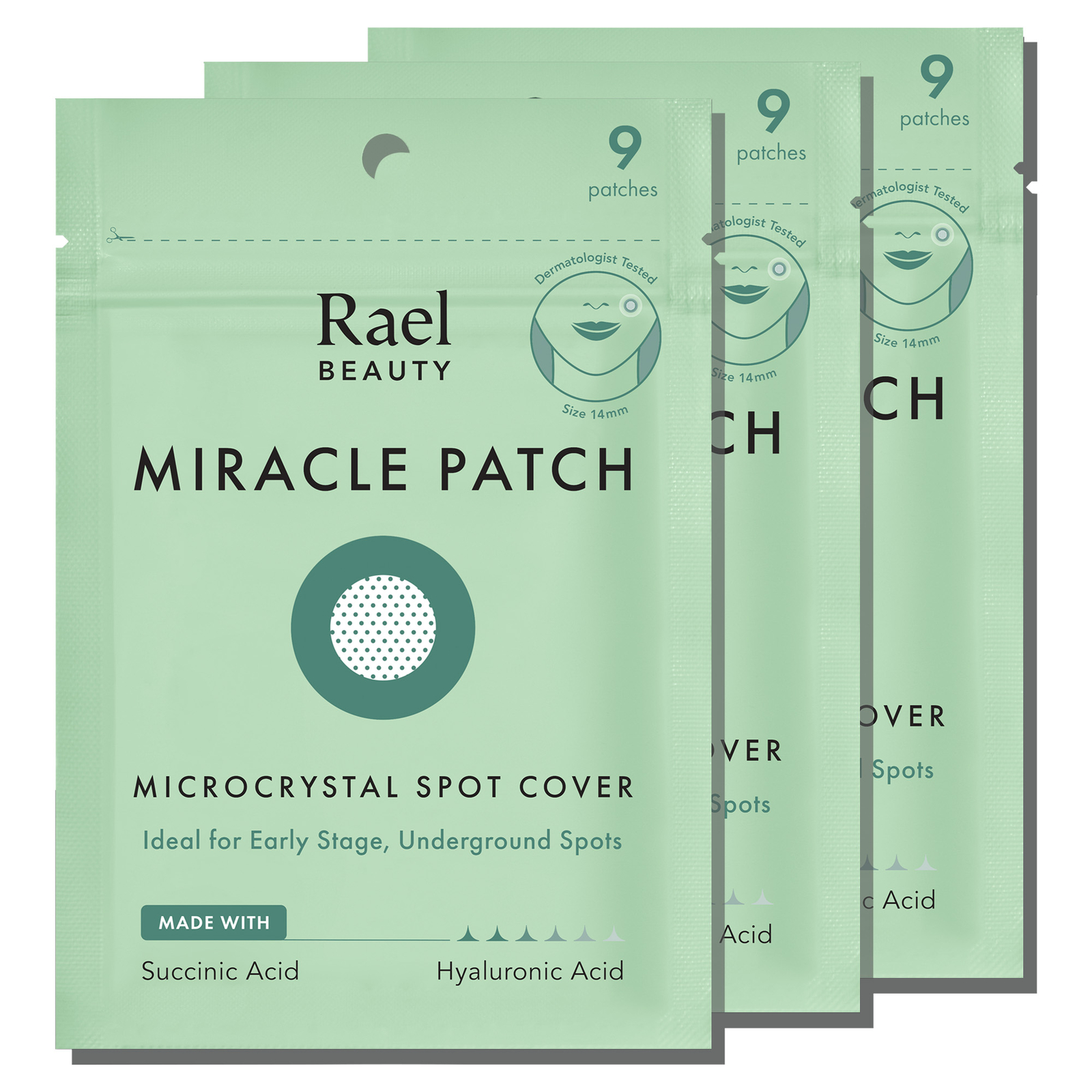 Rael Pimple Patches, Microcrystal Spot Cover with Tea Tree Oil (27 Count)