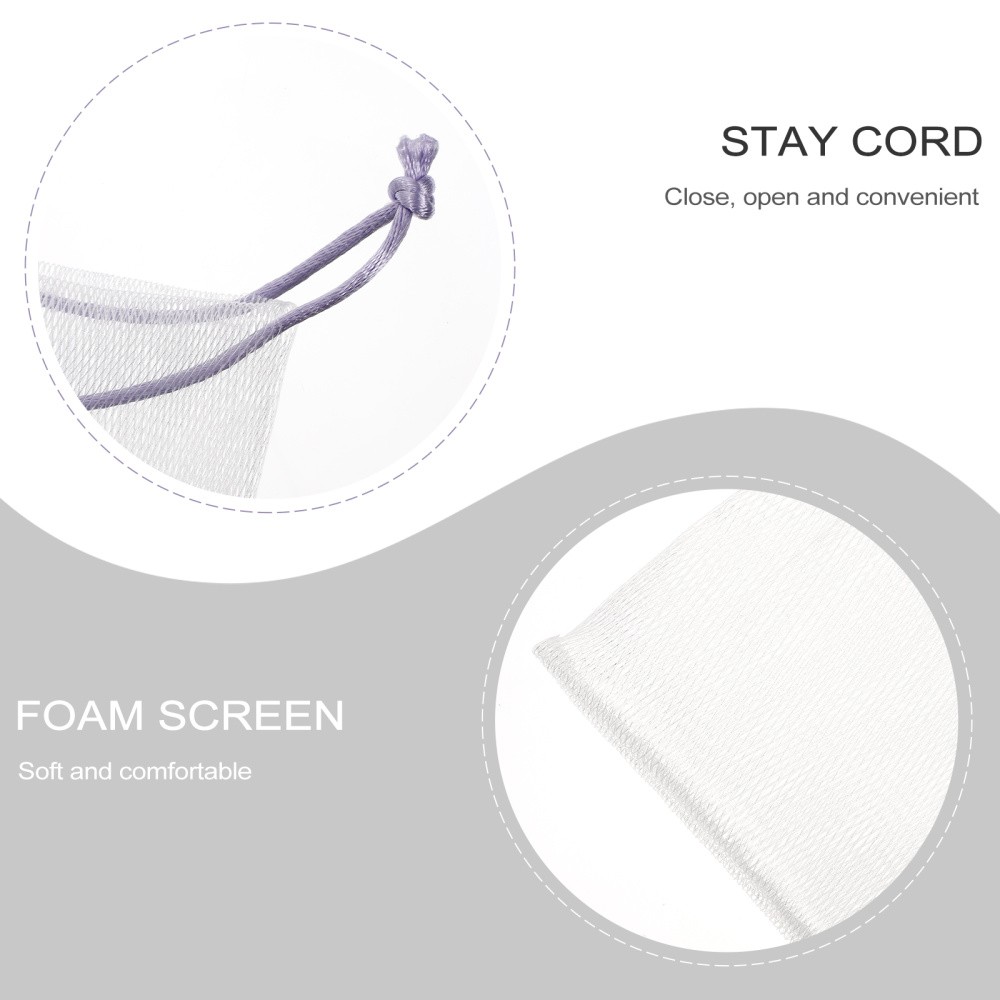 Face Cleaning Foaming Nets Multi-Color General Users Bathing 40Pcs 12×9.5in