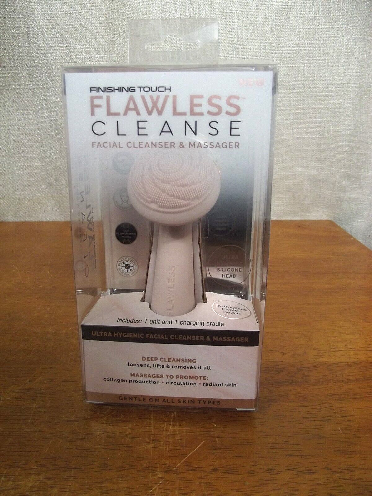 Flawless Cleanse Facial Cleanser & Massager Rechargeable Waterproof Rejuvenating
