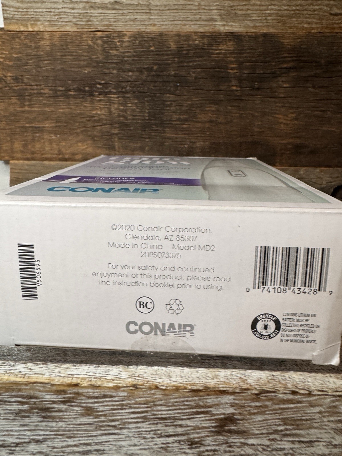 Conair True Glow USB Rechargeable Microdermabrasion Tool – 3 Speeds, 4 Tips