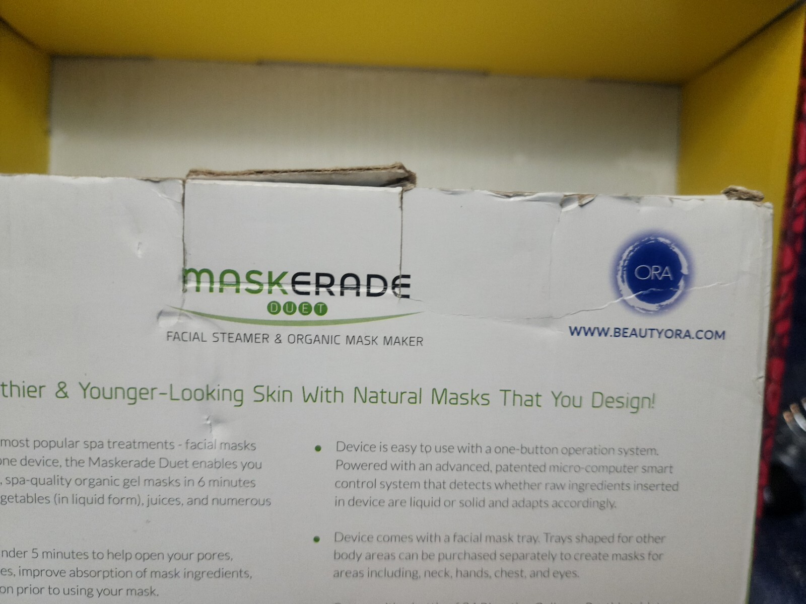 MasKerade DUET Facial Steamer & Organic Mask Maker NEW NEVER USED