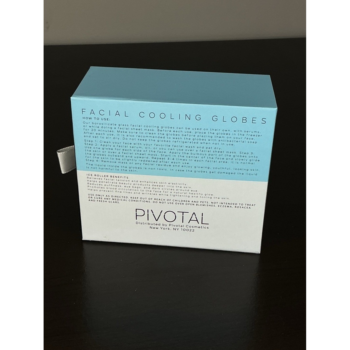 Pivotal Facial Cooling Globes — Blue NIB