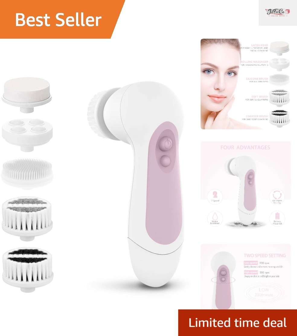 Compact Electric Face Brush Set – Exfoliating and Cleansing for All Skin Types