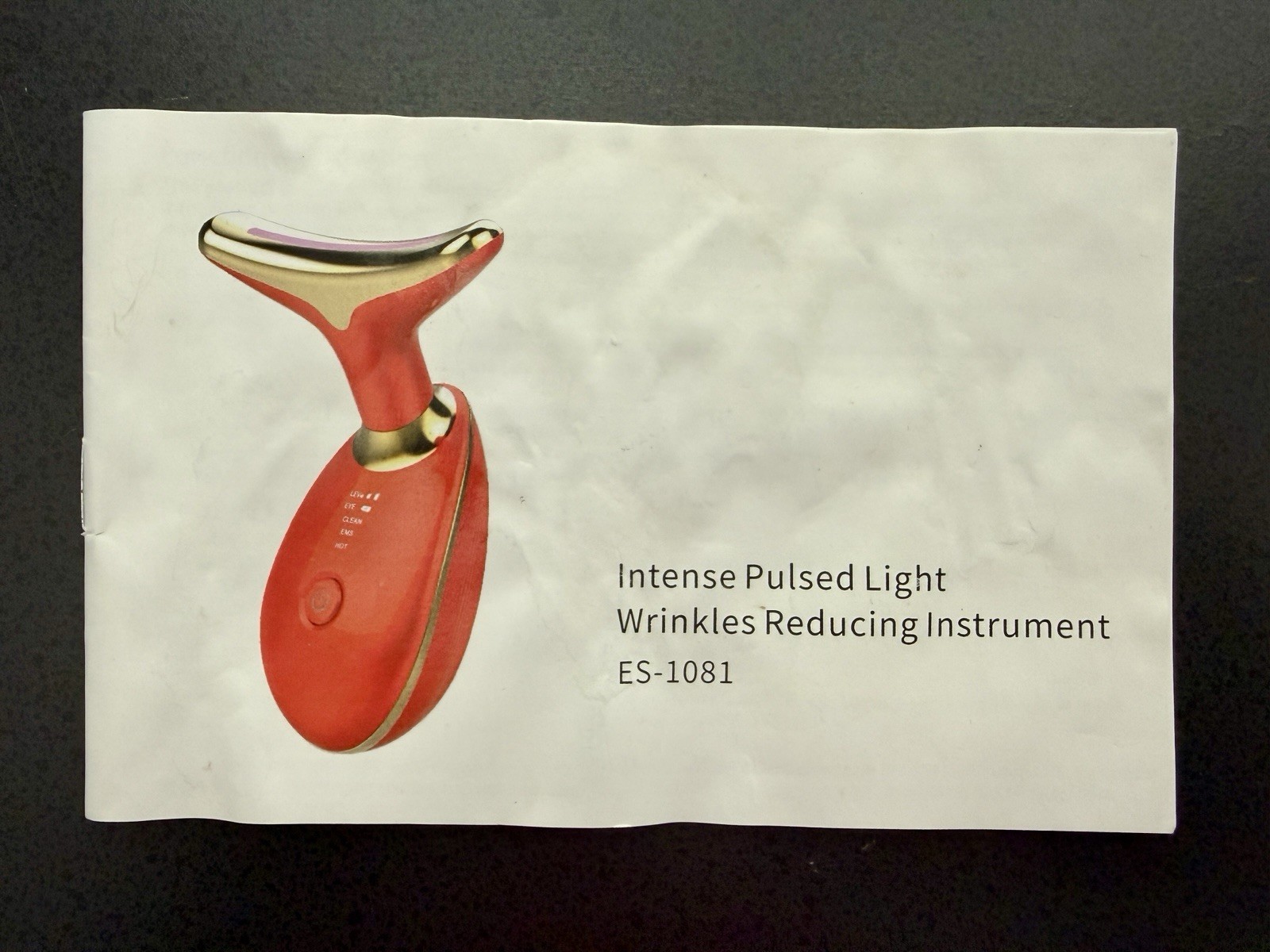 Commodery MicroGlow Handset, Pulsed Light Wrinkle Reducing Massager