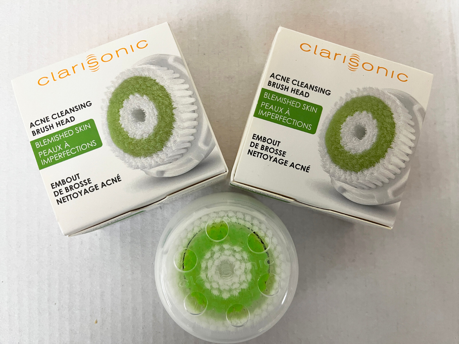 2 Pack New Clarisonic Acne Cleanse Facial Cleansing Brush Head Replacement Mia