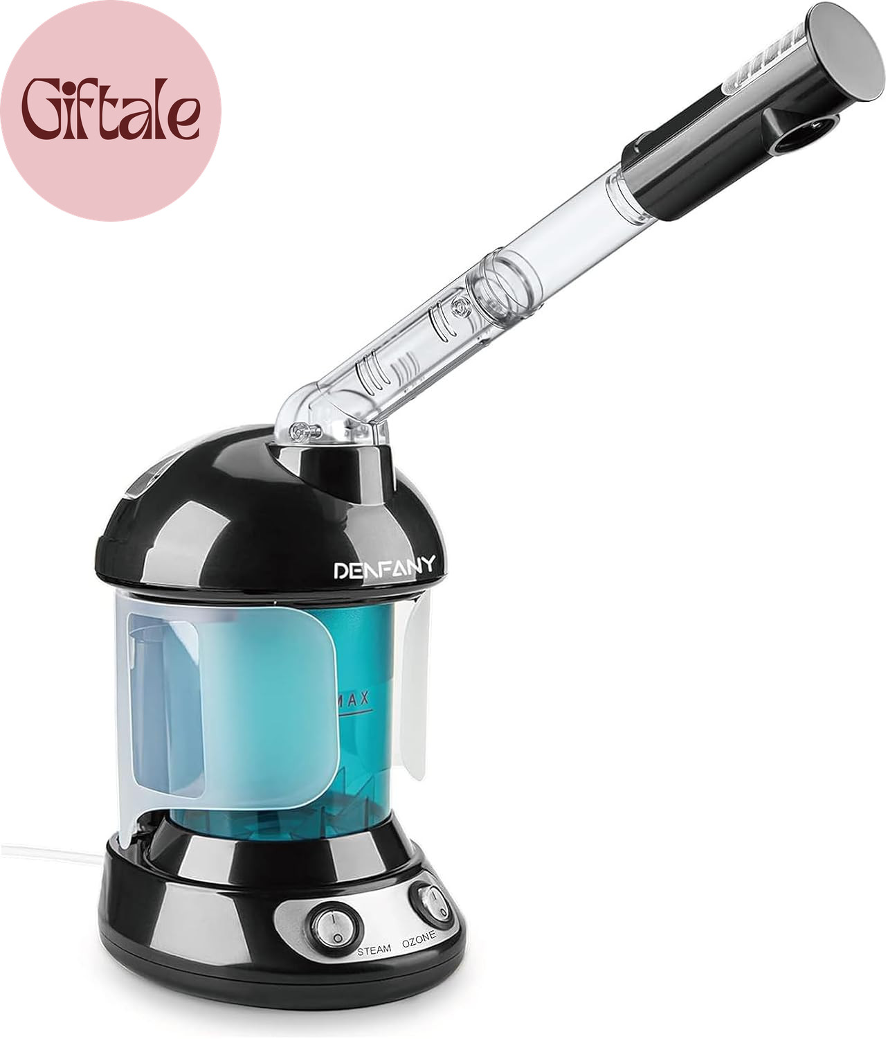 Facial Steamer – Nano Ionic Face Steamer with Extendable 360° Rotating Arm – Po
