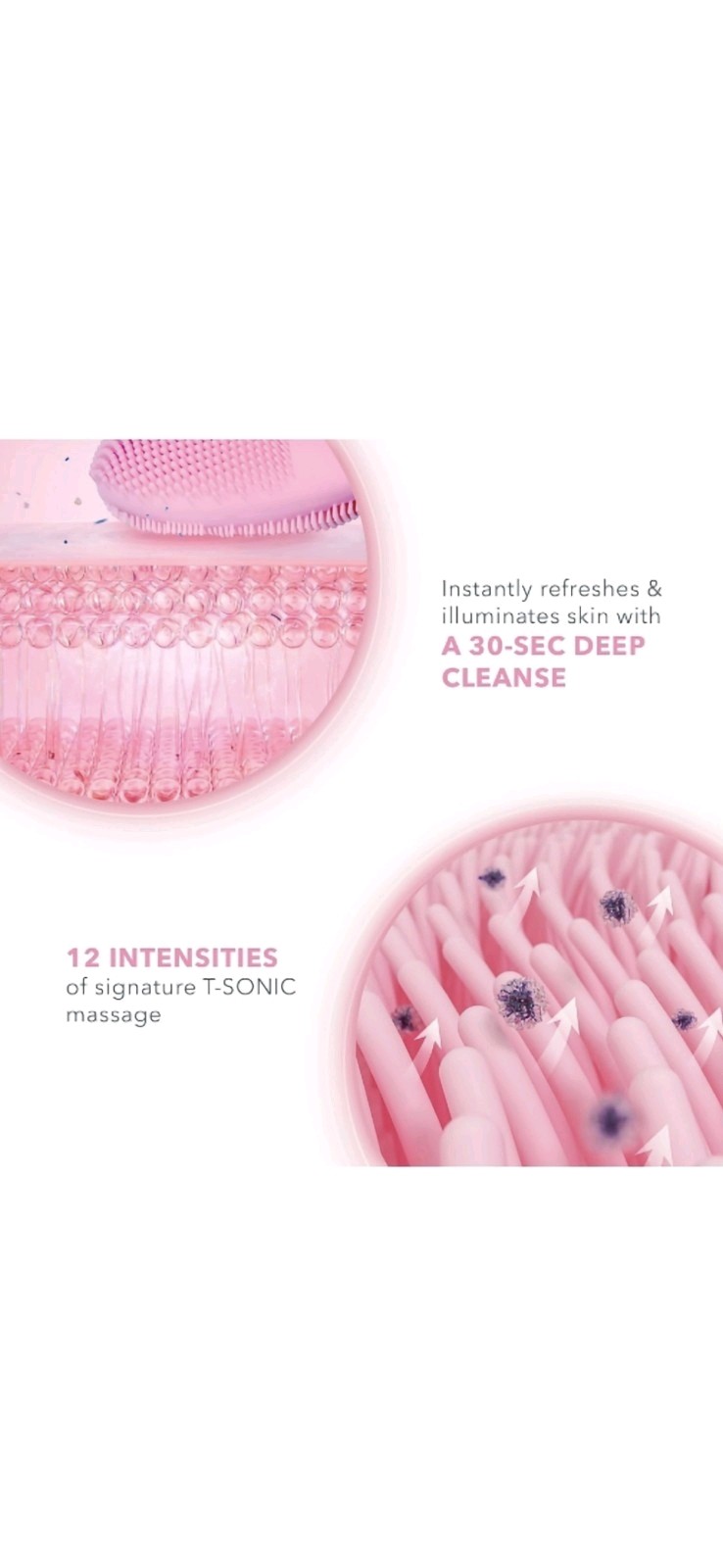 FOREO Luna Mini 3 – Premium Facial Cleansing Brush-Pearl Pink bundle NEW