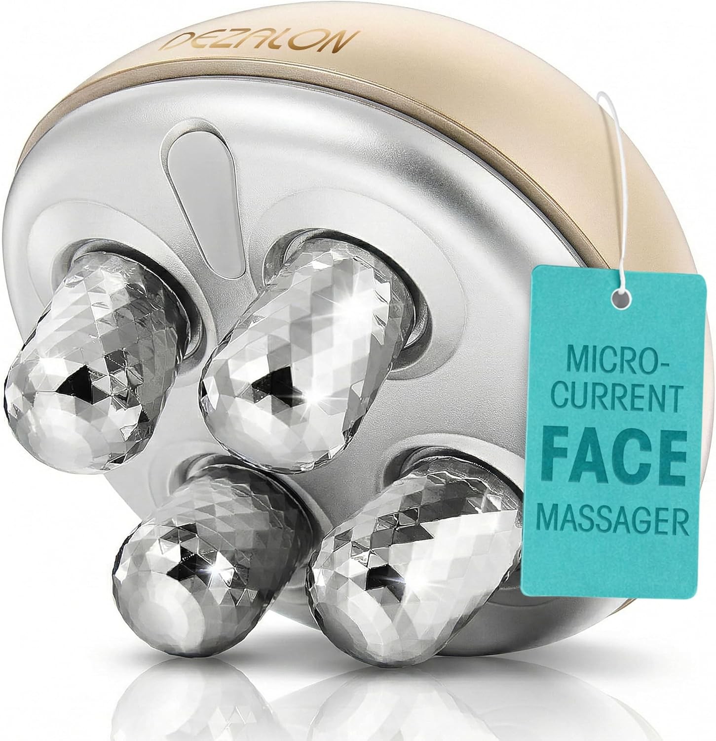 Gold Microcurrent Facial Massager Device
