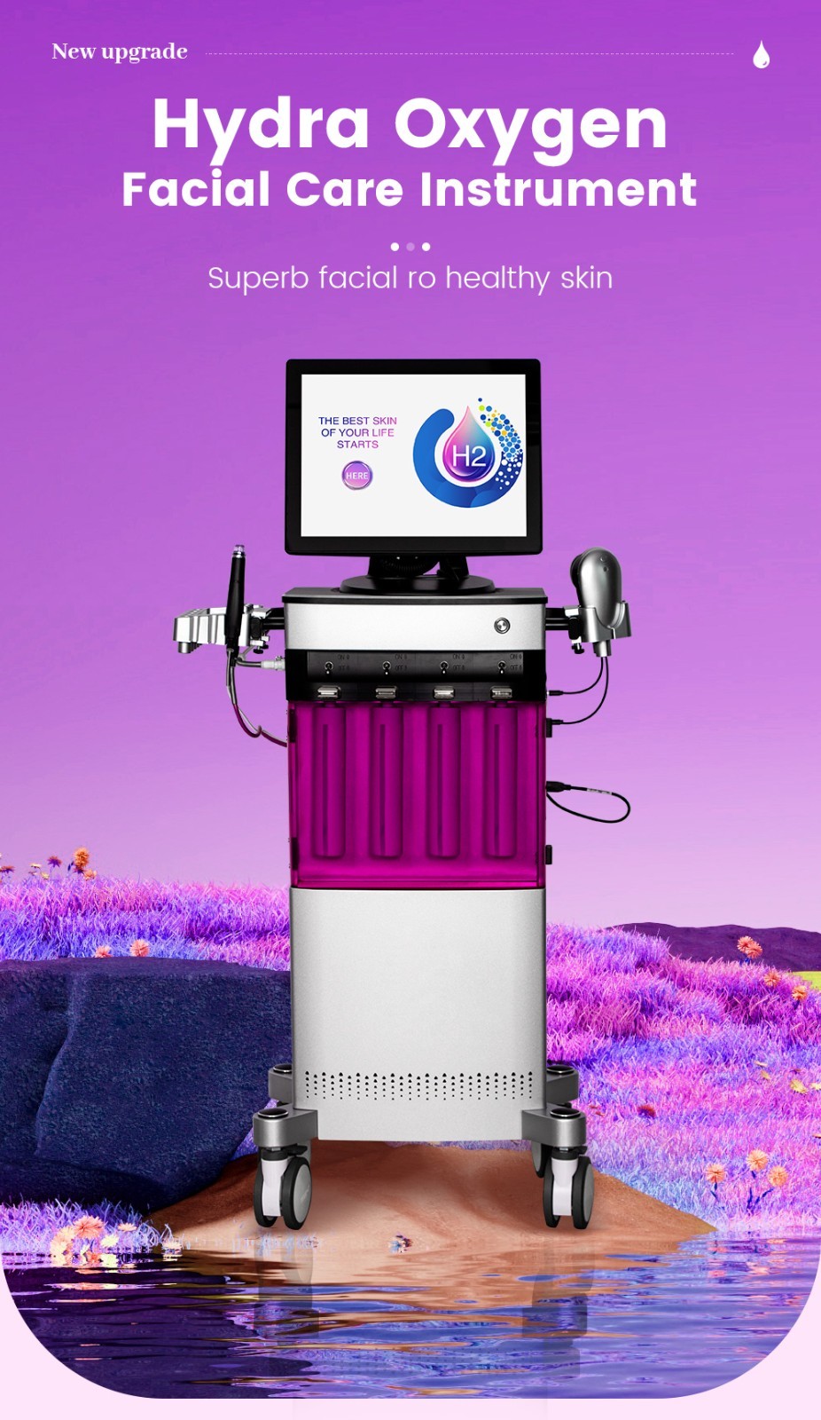 Hydra Oxygen Facial SPA Skin Care Machine Facial Cleaning, Lifting, Rejuvenation