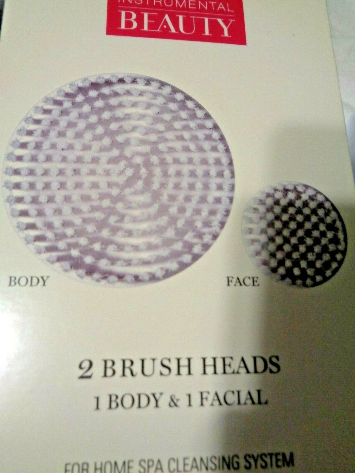 Instrumental Beauty 2 Brush Heads 1 Body 1 Facial for Home SPA Cleansing System