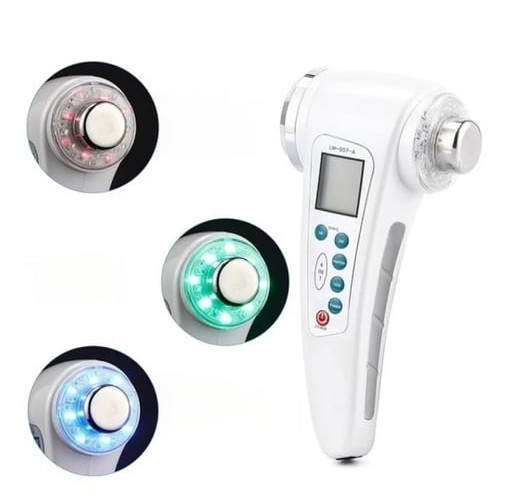4-in-1 Beauty Device Facial Body Skin Care Ultrasonic Massager LCD Display