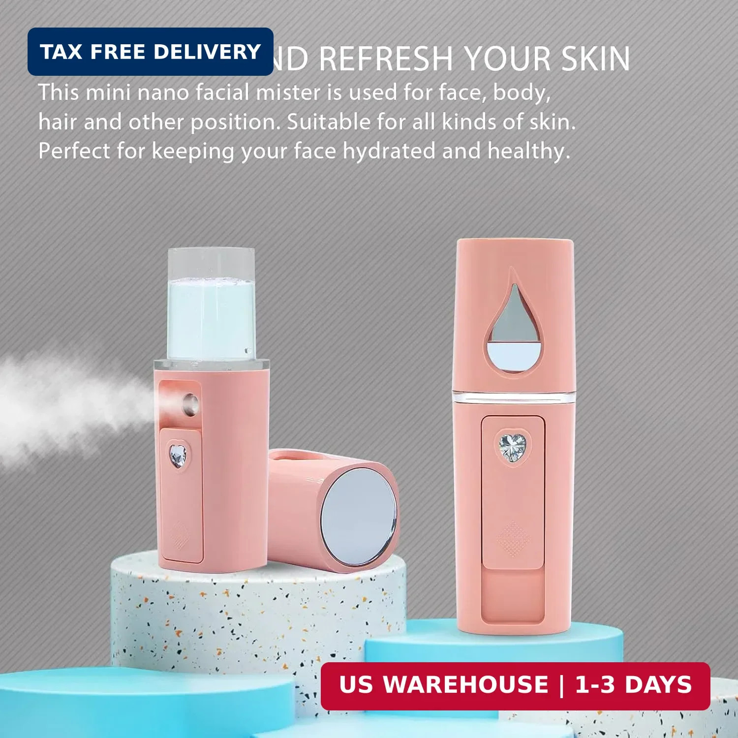 Nano Facial Mister Portable Mini Face Mist Handy Sprayer Automatic Eyelash Exten