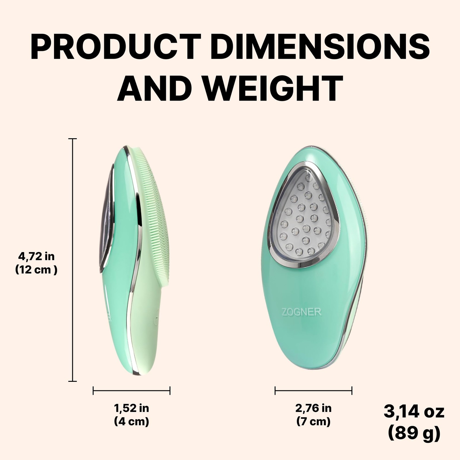 Rechargeable Silicone Cleansing Brush & Scrubber, Water-Resistant Exfoliator …