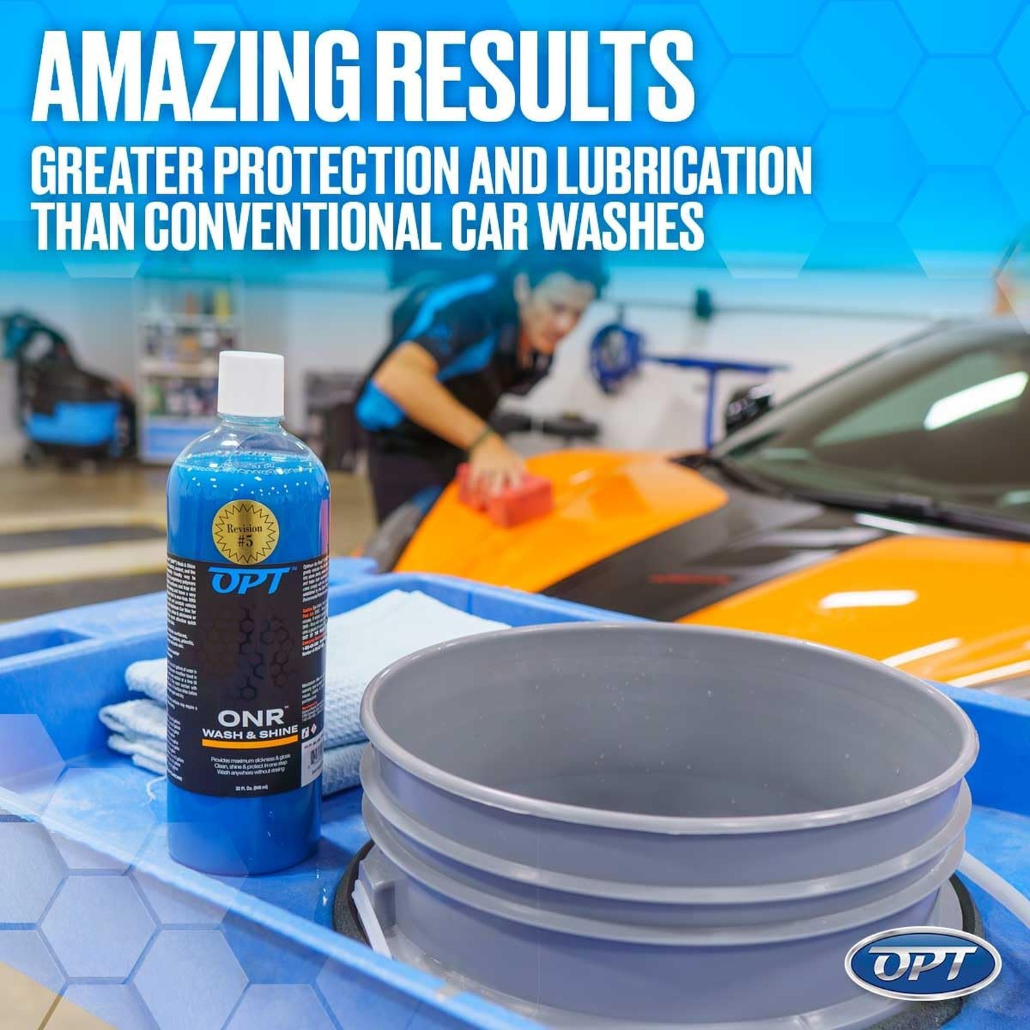 Optimum No Rinse Wash and Shine Version 6 – ONR Rinseless Car Wash Soap for A…
