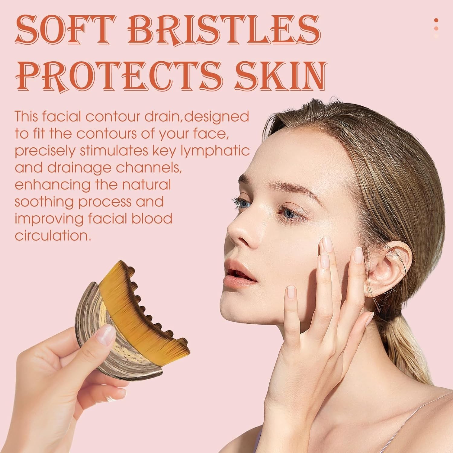 Ultra-Soft 2PCS Lymphatic Drainage Face Brush – Sculpt & Depuff Effectively