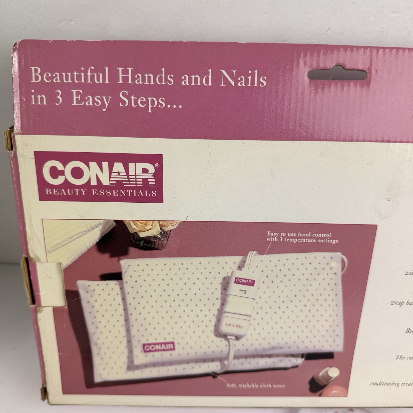 Conair Soft & Silky Heated Beauty Mitts HBM1R Thermal Hand Spa Arthritis OpenBox