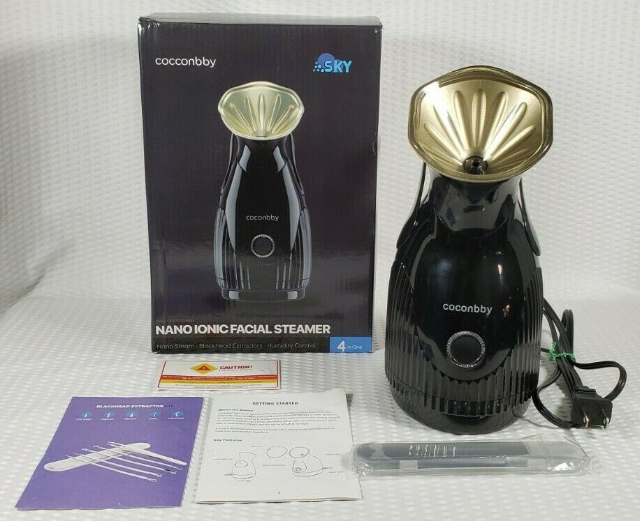 Cocconbby Sky Nano Steam Ionic Facial Steamer Skin Renewal Blackhead Extractor