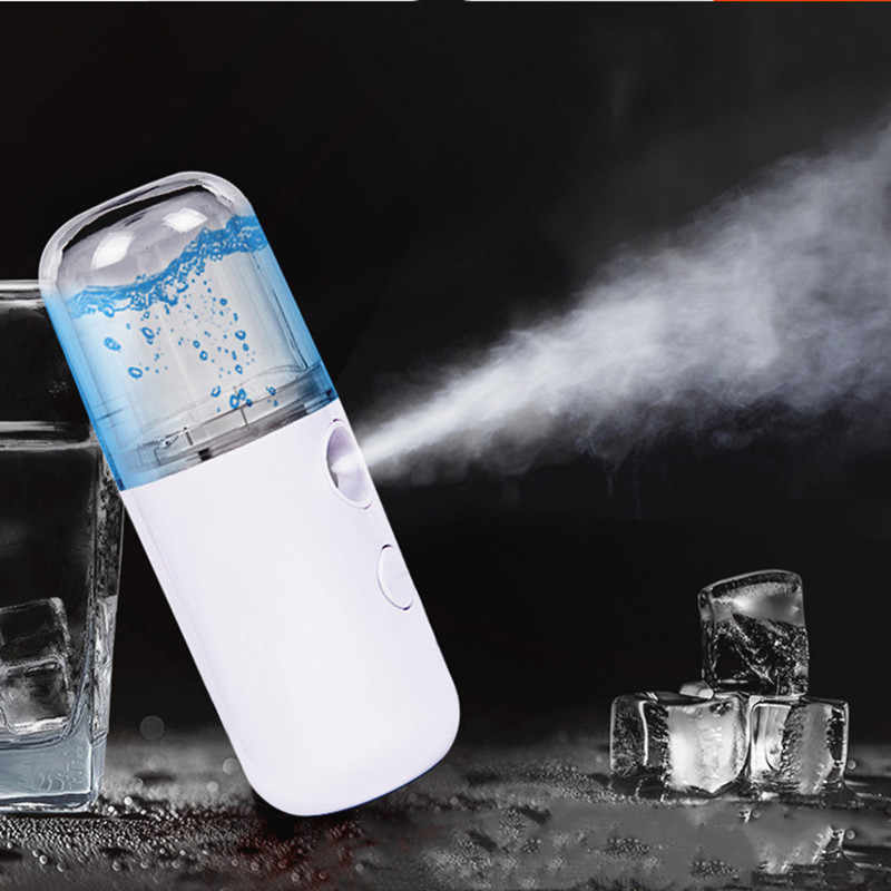 New USB Nano Facial Mist Sprayer Rechargeable Humidifier Face Steamer