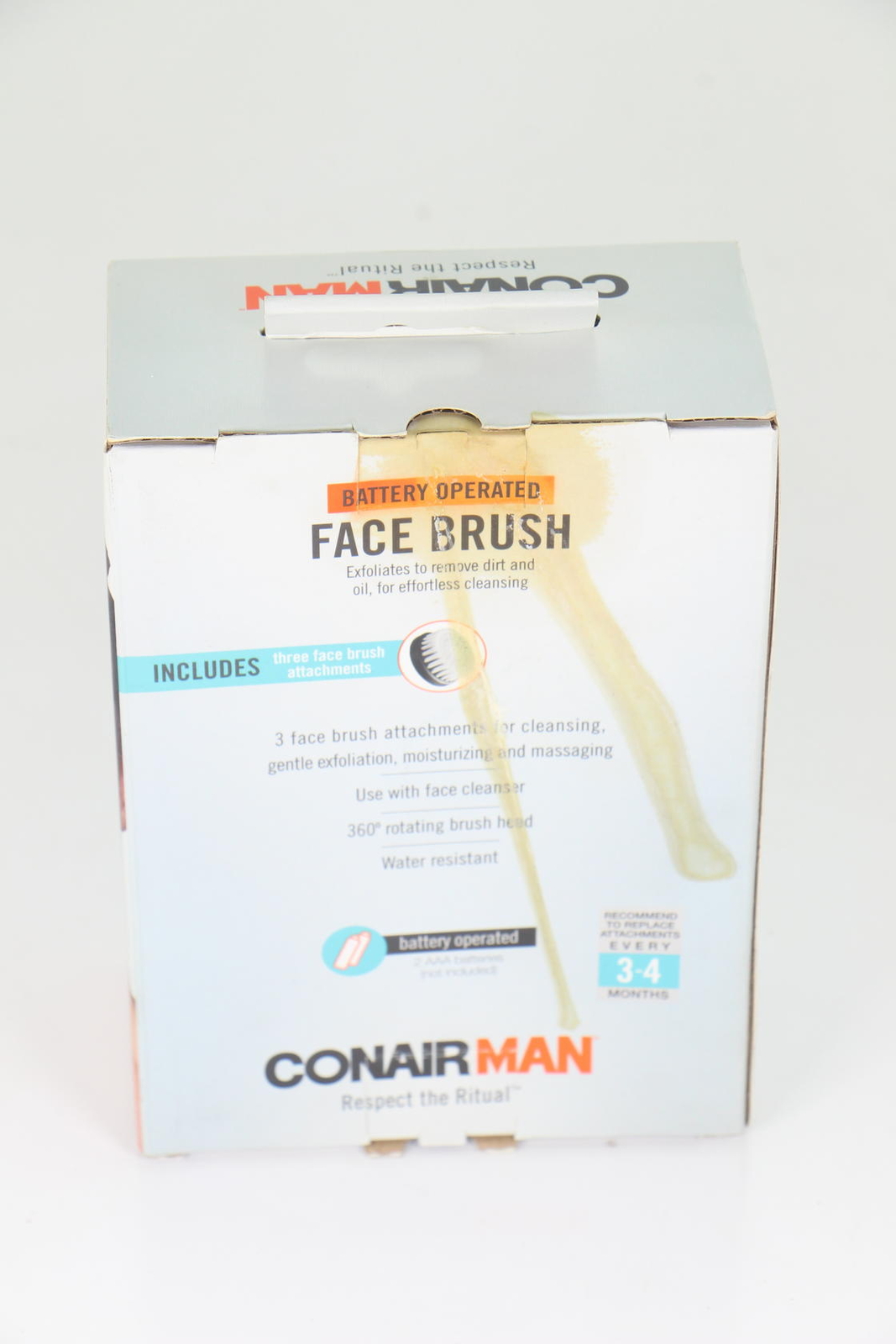 Conair Battery Operated Water Resistant Man Face Brush U42A
