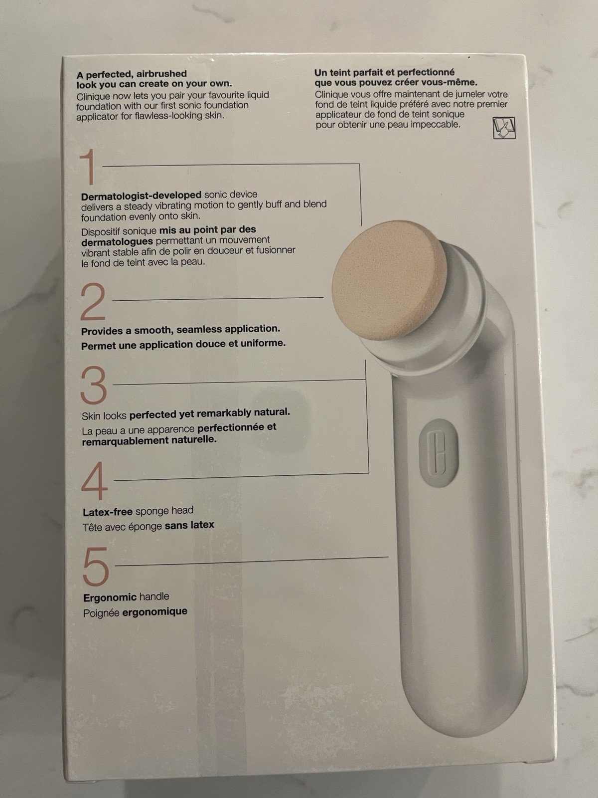 Clinique Sonic System Airbrushed Finish Liquid Foundation Applicator New In Box!