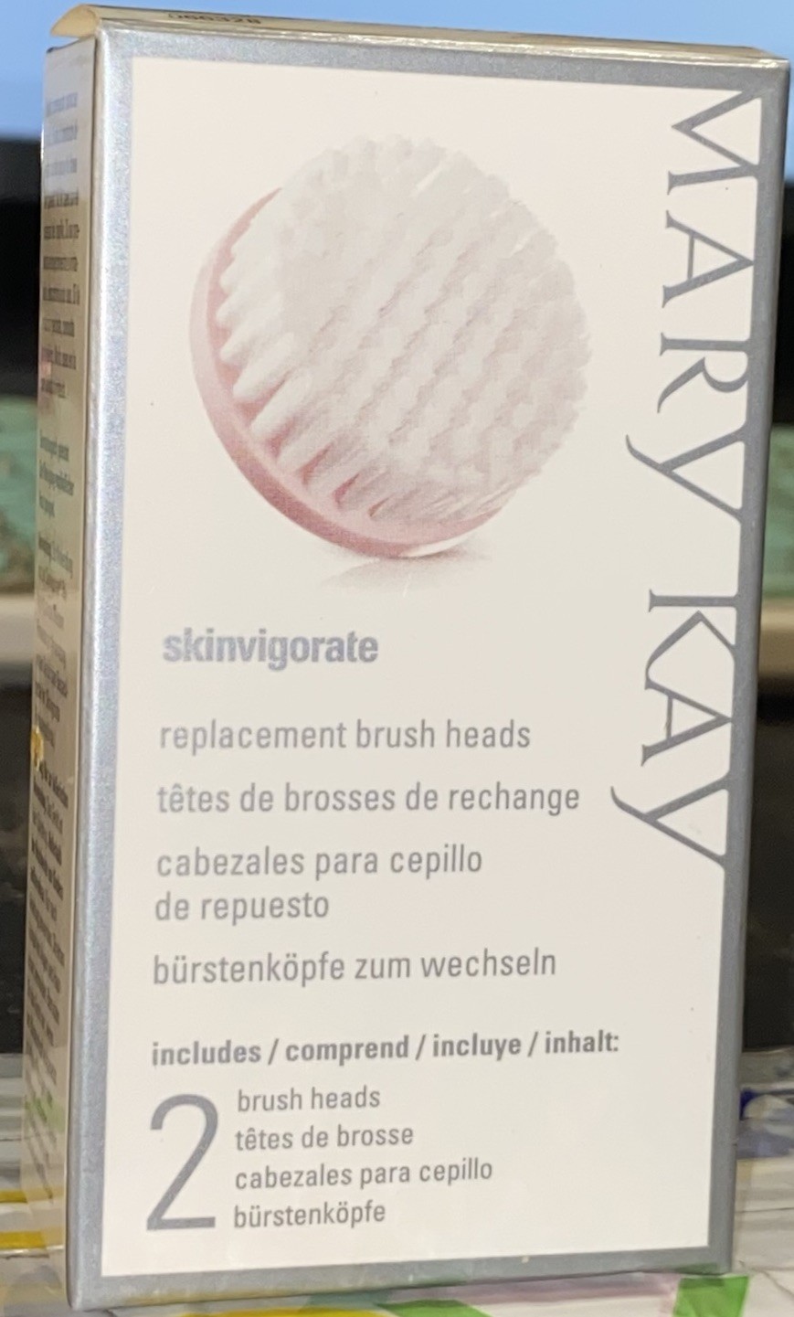 Mary Kay Skinvigorate Replacement Facial Cleansing Brush Heads Pack of 2 New