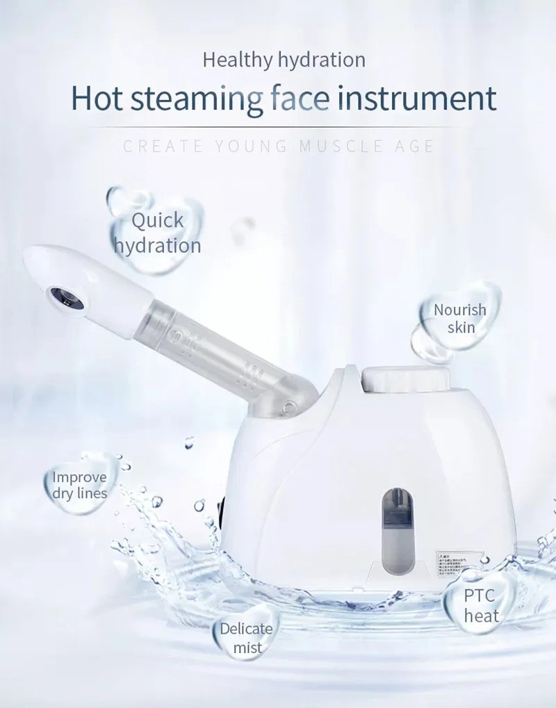 Facial Steamer Warm Mist Vaporizer for Face Spa Skin Care US