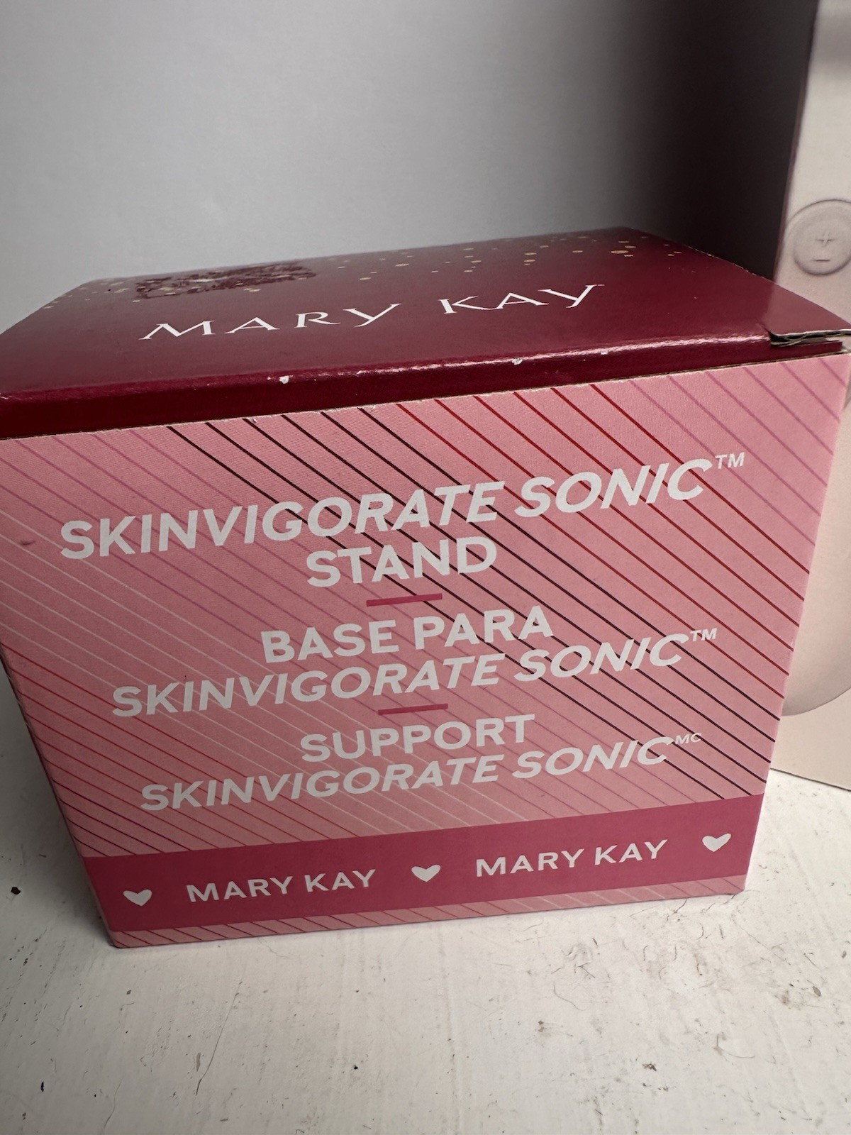 NEW Mary Kay Skinvigorate Sonic Skin Care System Device/Brush Head + Base Stand