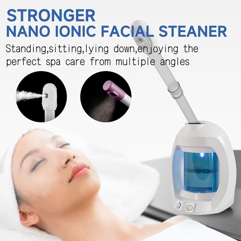Nano Ionic Facial Steamer Ozone Deep Cleaning Moisture Home Spa Device New