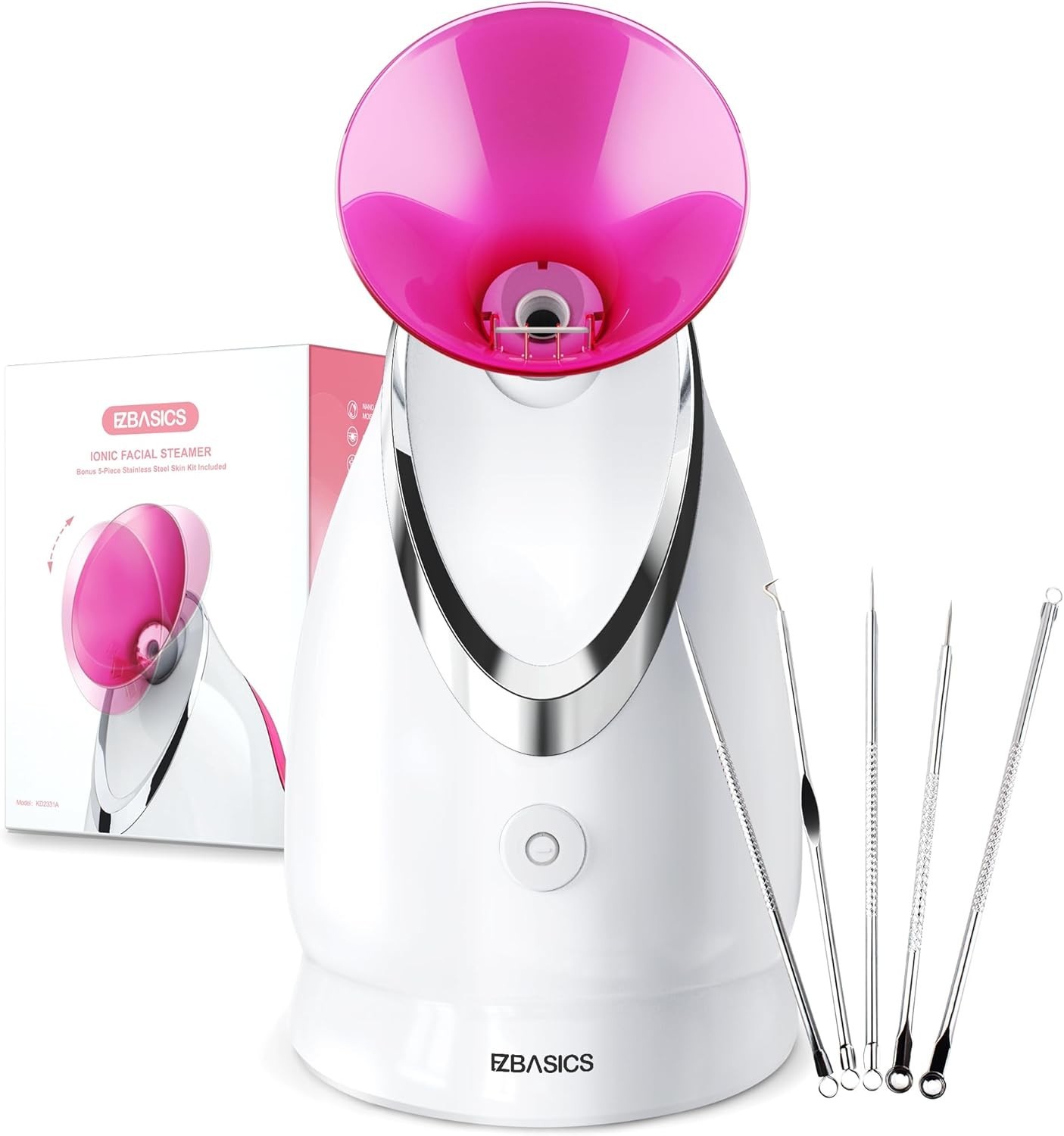 Facial Steamer – Professional Nano Ionic Face Steamer for Facial Deep Cleanin…