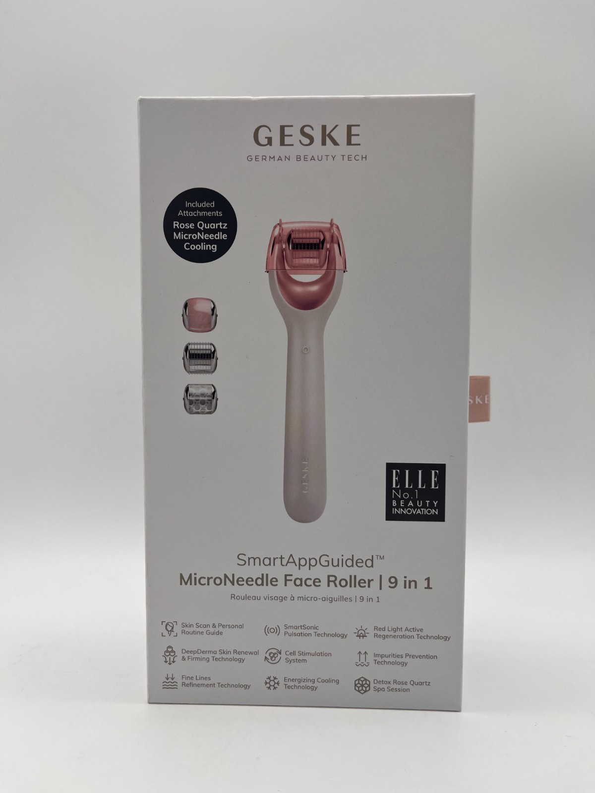GESKE SMART APP GUIDED MICRONEEDLE FACE ROLLER 9 in 1 NEW & SEALED MR 923