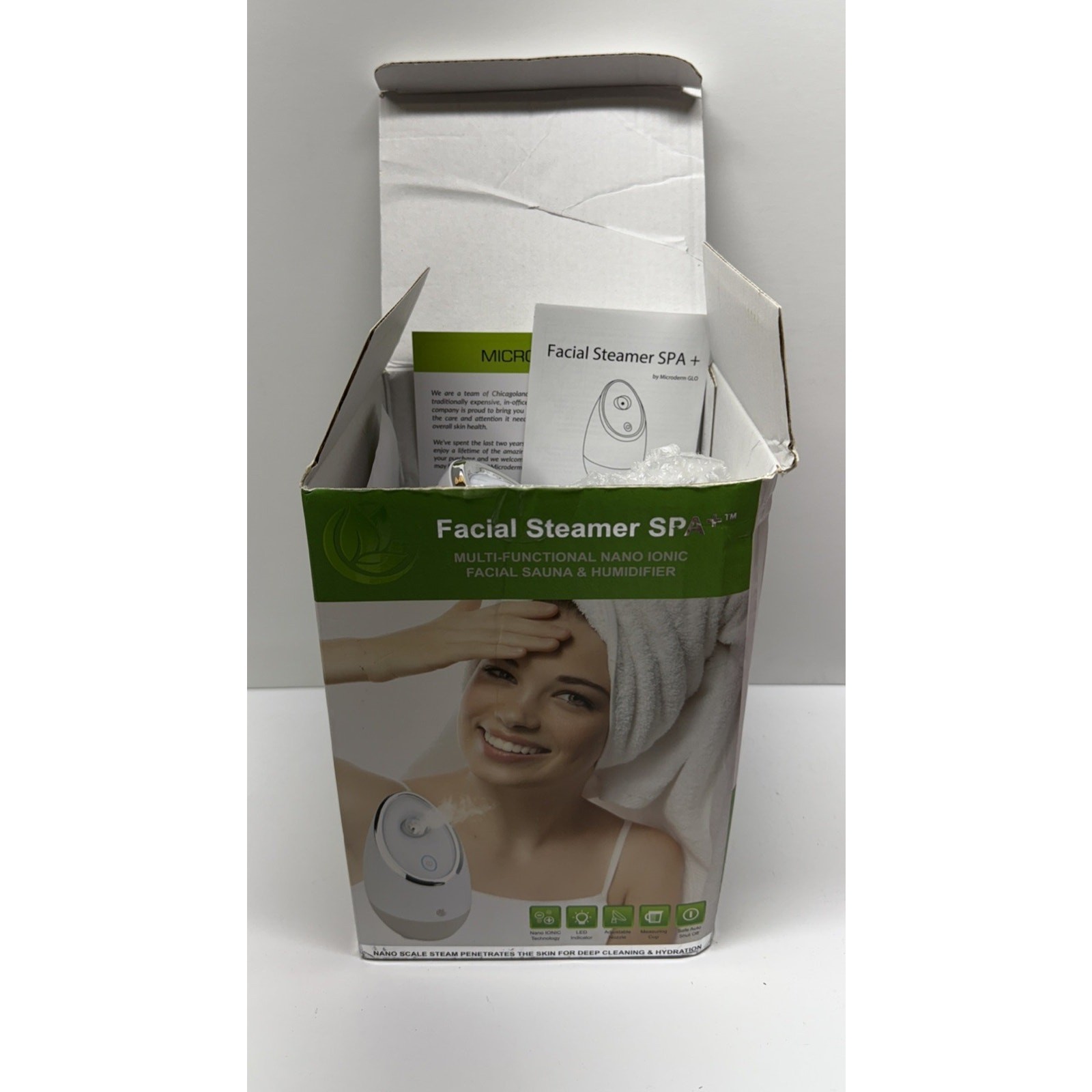 Facial Steamer Spa+ Multi-Functional Nano Ionic Facial Sauna And Humidifier