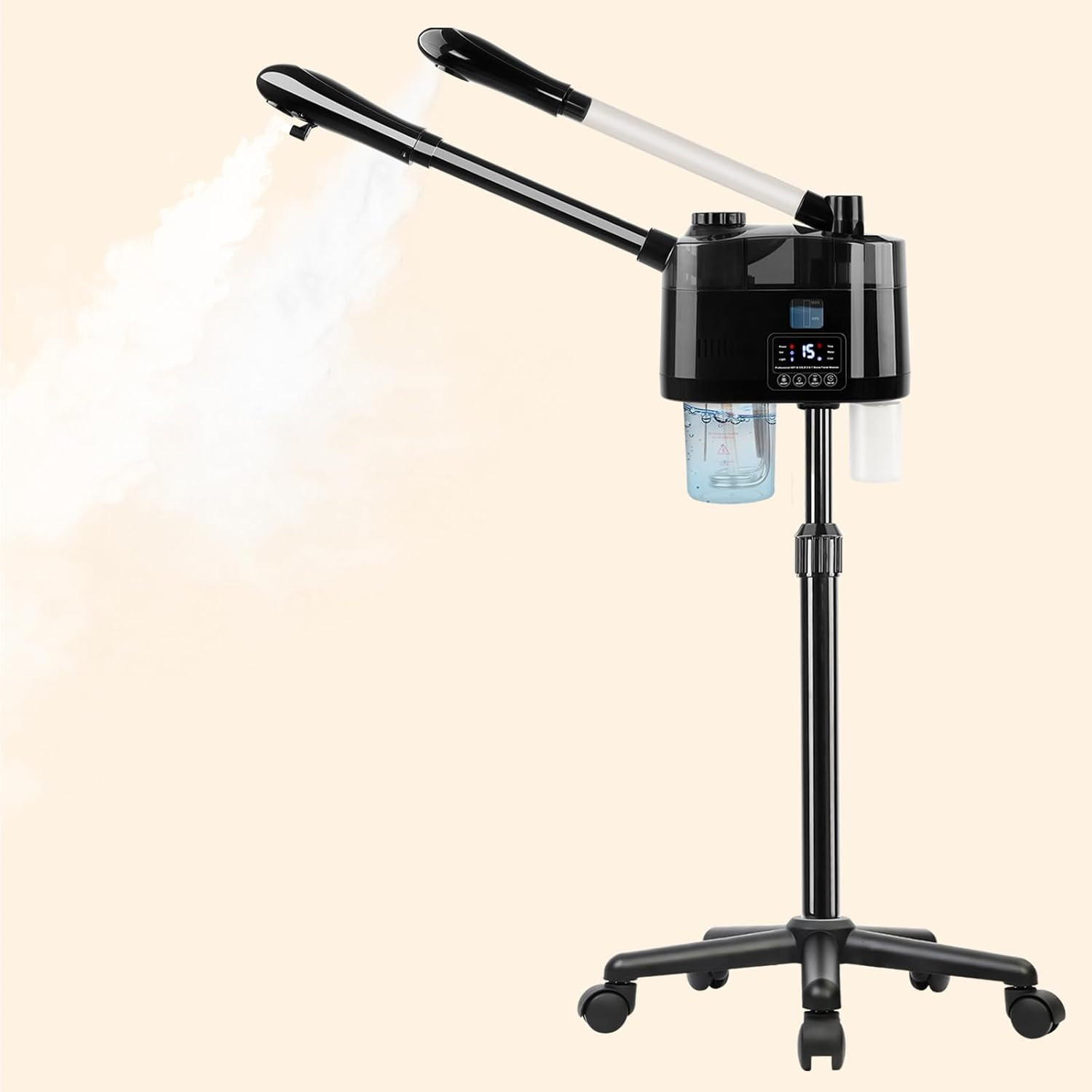 Professional Facial Steamer with Ozone and Hot & Cold Mist, Esthetician Steamer