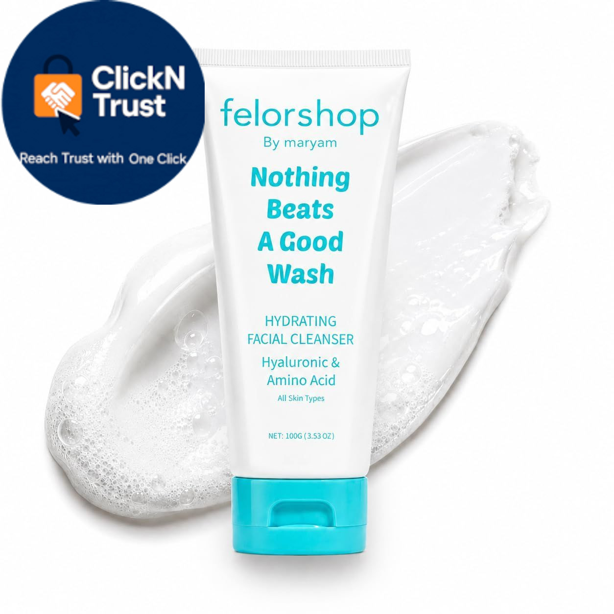 FelorShop Hydrating Facial Cleanser – 100g Face wash 3.53 Fl Oz (Pack of 1)