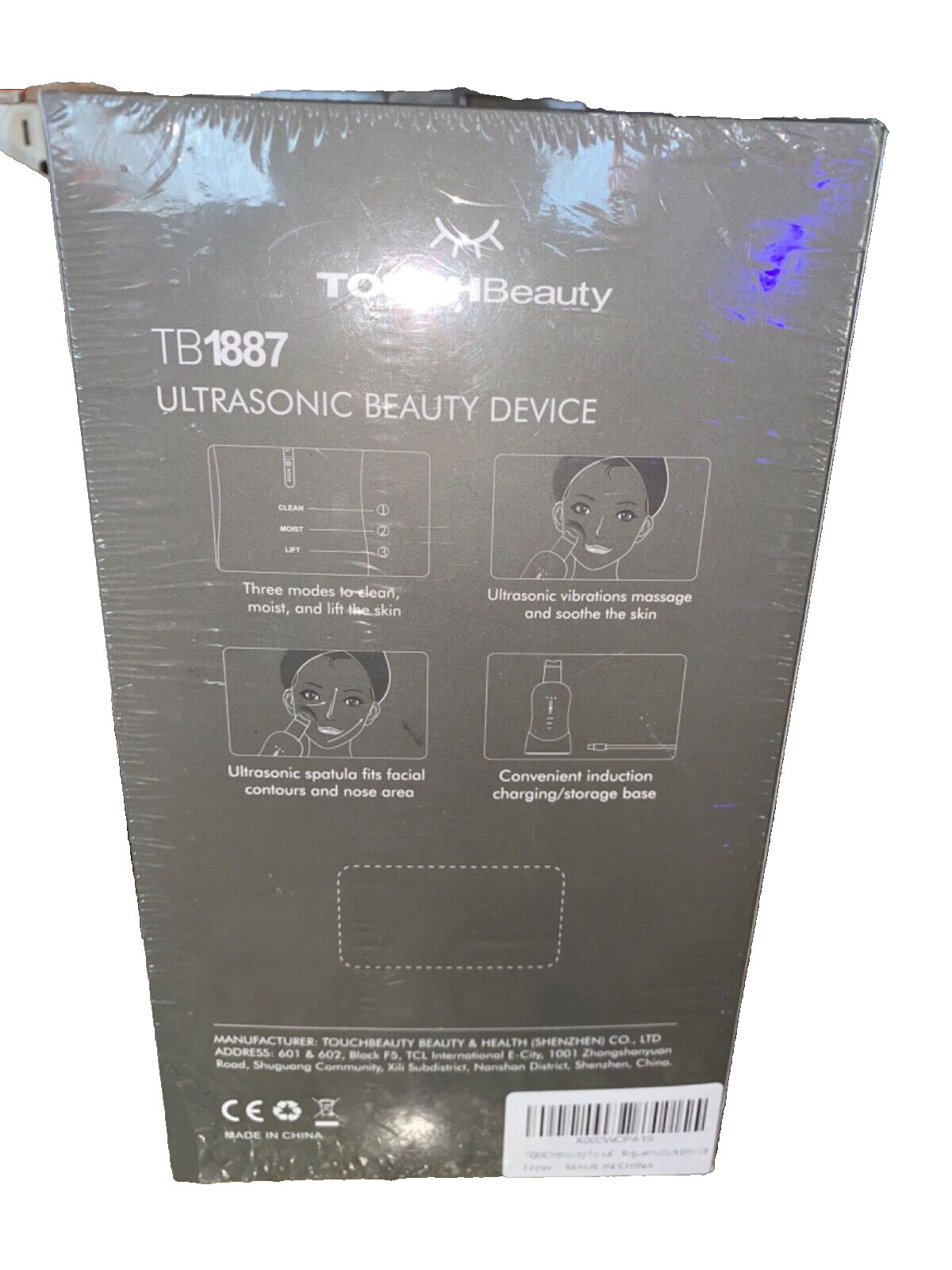 Touch Beauty TB1887 Ultrasonic Beauty Massager Device New Sealed