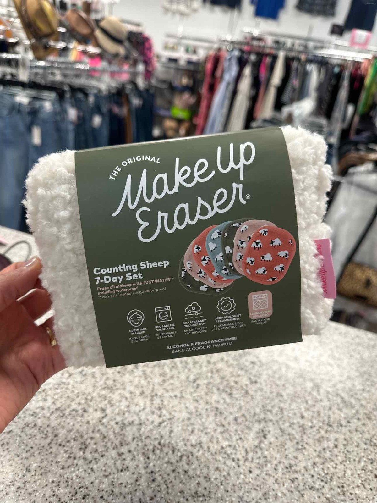 The Original Make Up Eraser, 7 Day Set in Counting Sheep Prints