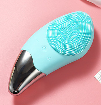 Electric Silicone Facial Cleansing Brush Waterproof Face Scrubber Deep Cleaning