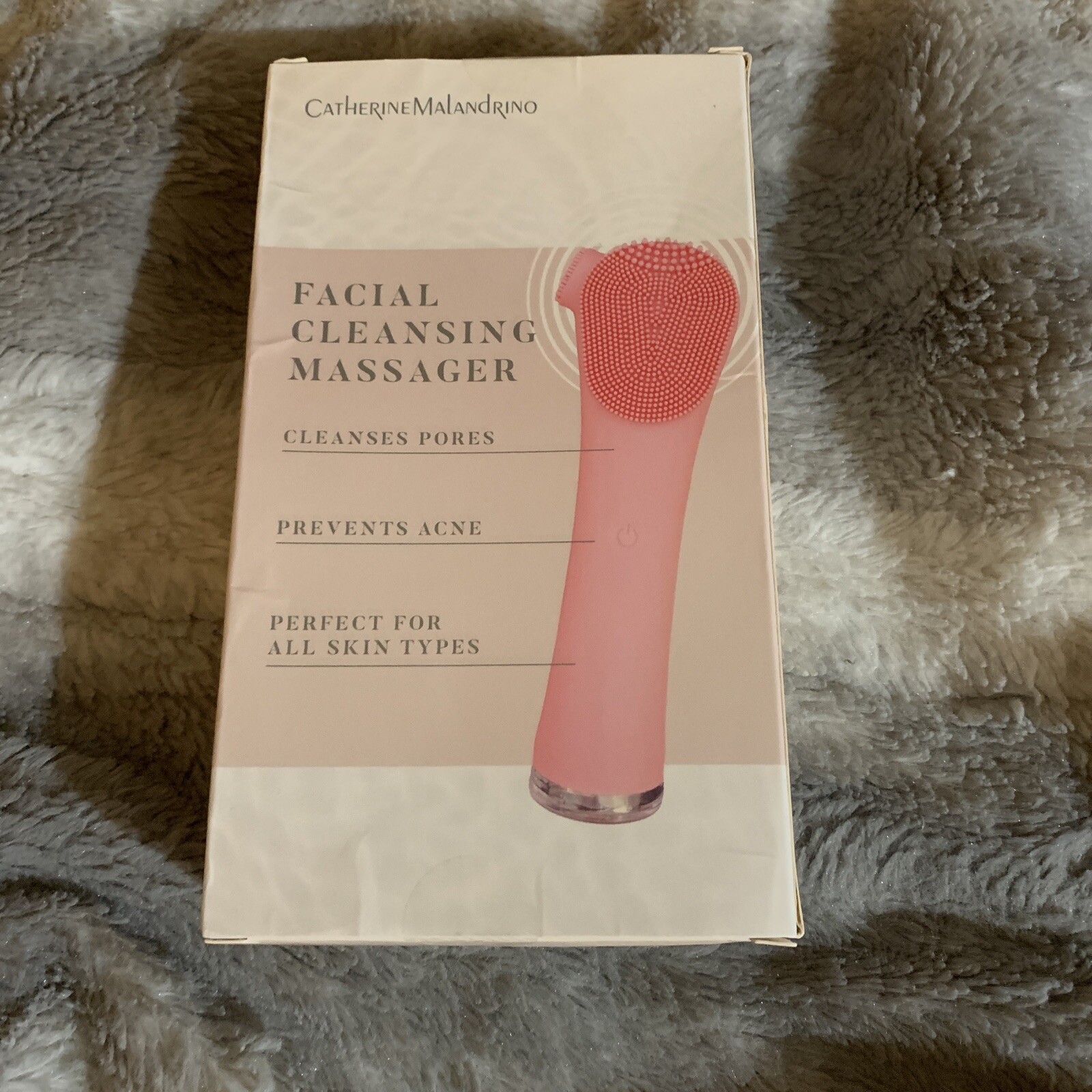 Catherine Malandrino Silicone Facial Cleansing Massager NIB MSRP $49.99